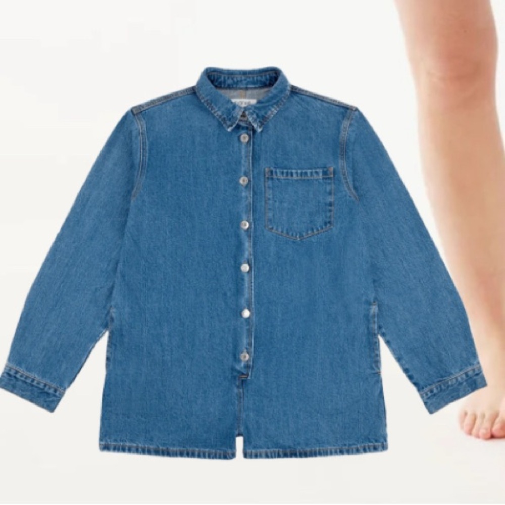 Parke Long Sleeve Denim Romper